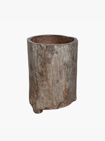NAGA WOODEN TRUNK PLANTER
