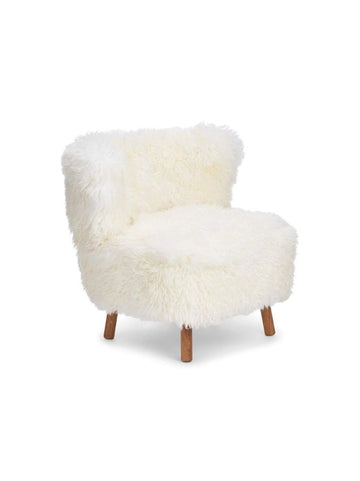 LONG WOOL LOUNGE CHAIR