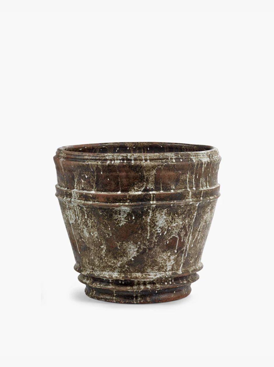PLANTER 01 WHITE BROWN MESA