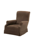 Brown armchair by Collett & Victor on a white background