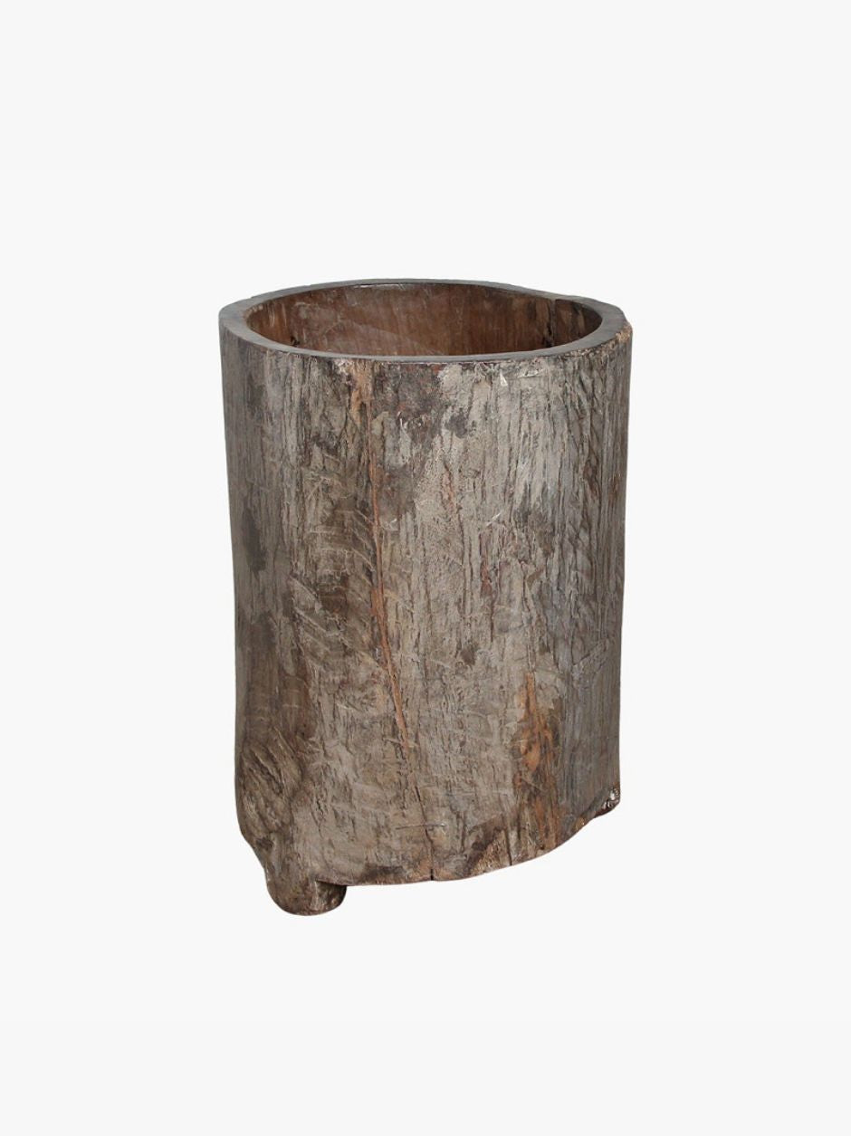 NAGA WOODEN TRUNK PLANTER