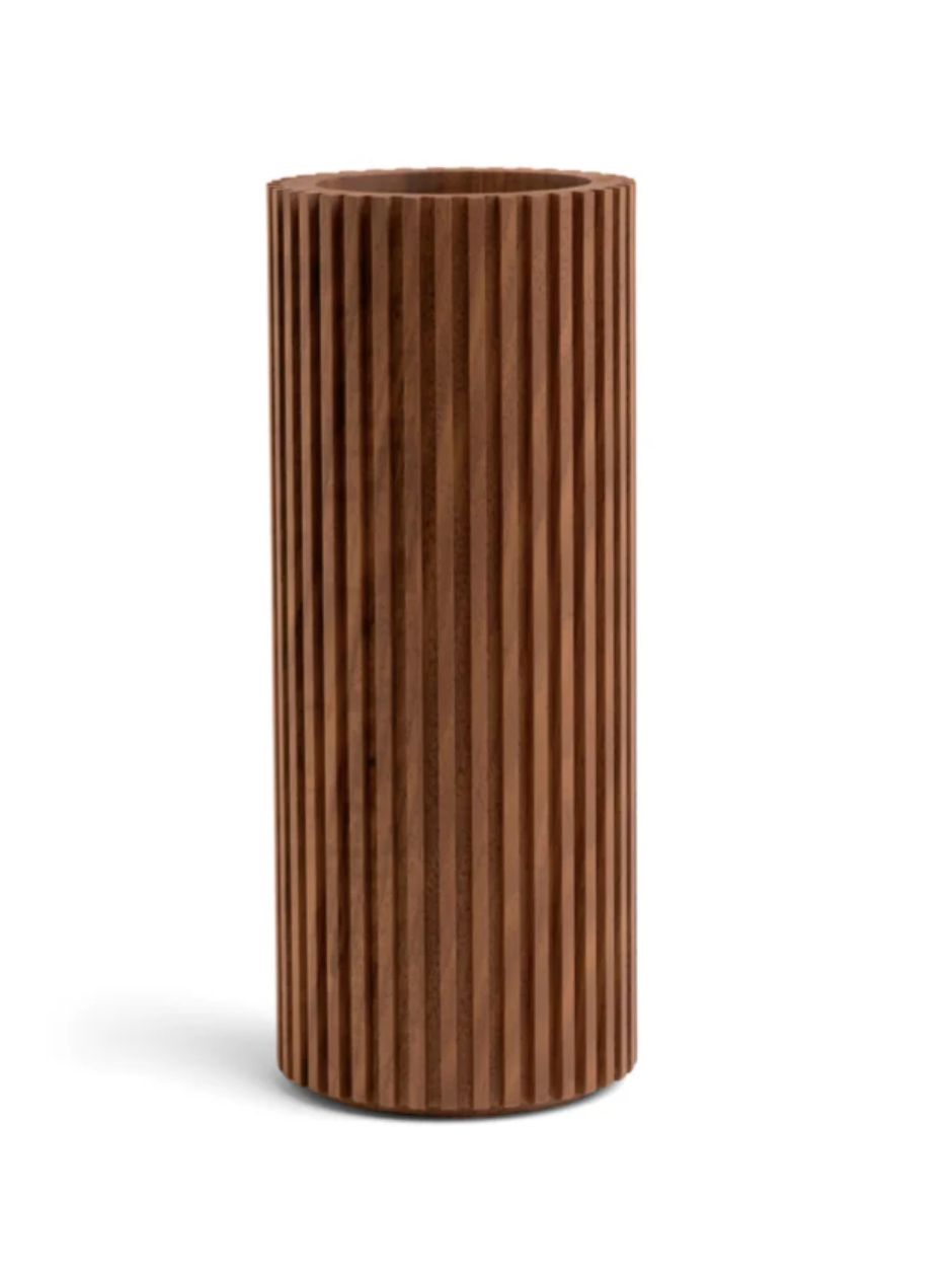 WALNUT VASE