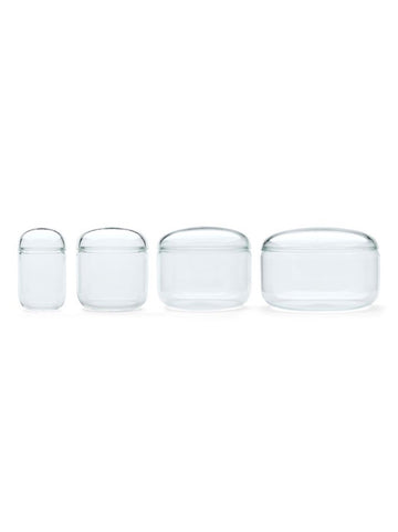 Pawson glass storage jars, Handcrafted glass jars, Bohemian glass jars, Glass storage containers, Mouth-blown glass storage, Artisan storage jars, Modern glass jars, Minimalist storage jars, Designer kitchen storage, Luxury kitchen storage, Glass serving dish, Transparent glass jars, High-end kitchen storage, Premium glassware, Functional decor, Glass storage with lid, Contemporary home accessories, Designer homeware, Elegant kitchen storage