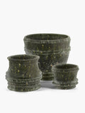 MODERN SCULPTURAL OUTDOOR CERAMIC PLANTER BY KELLY WEARSTLER IN HAND-CRAFTED STONEWARE