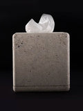 Elegant limestone Kleenex box, contemporary home decor by Vincent Van Duysen.
