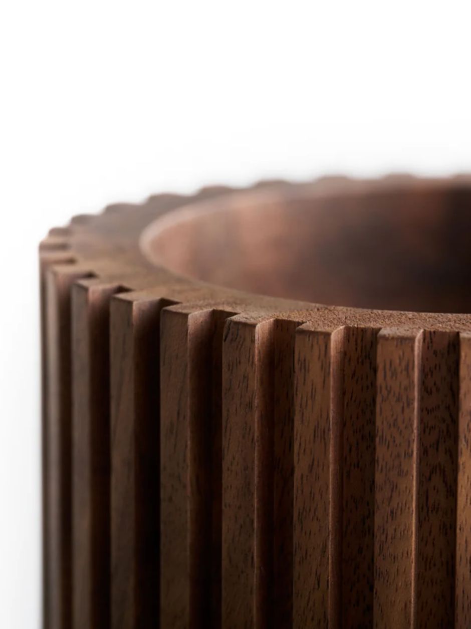 WALNUT VASE