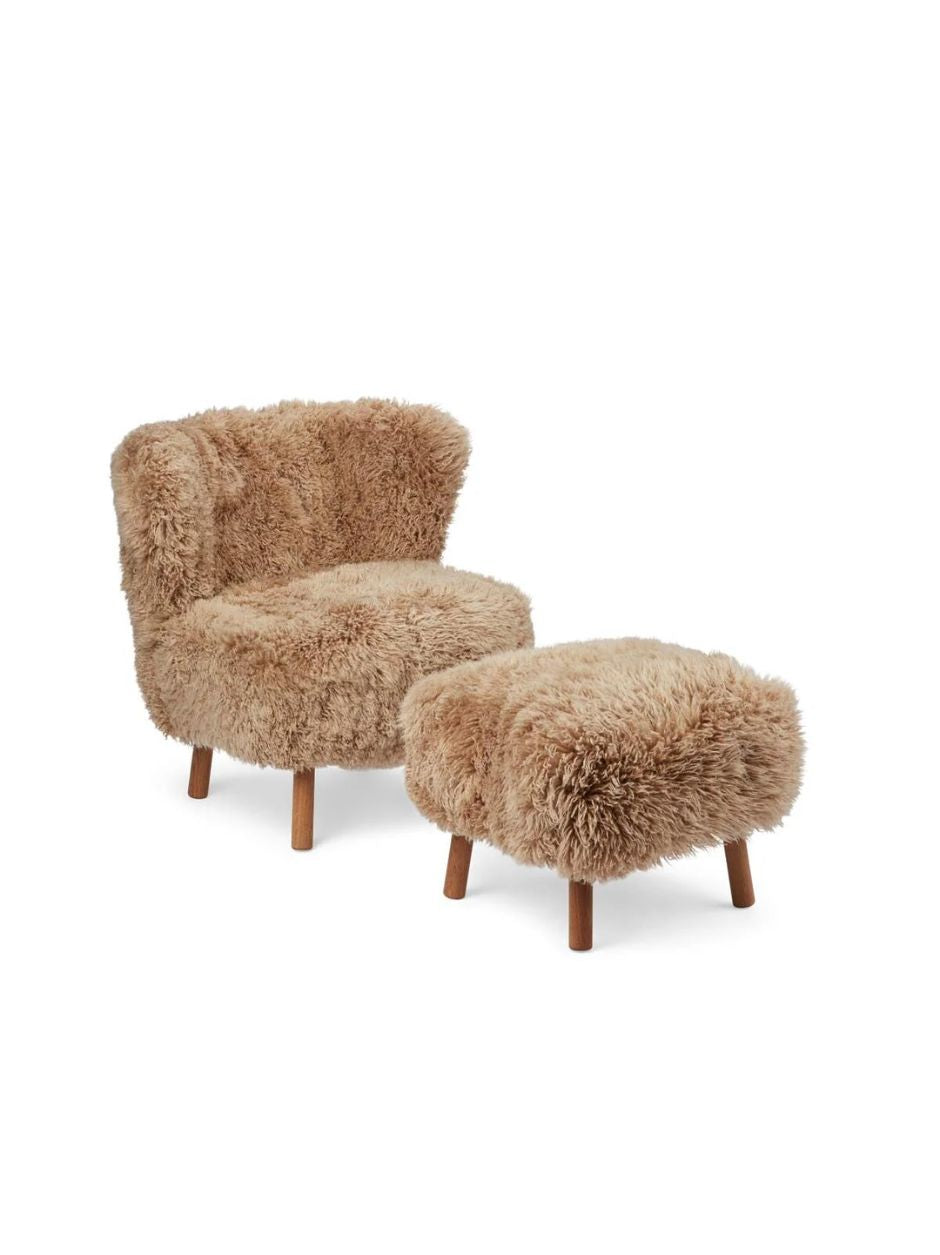 LONG WOOL LOUNGE CHAIR