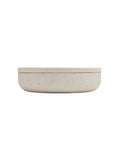 Elegant stone bowl with 2 cm lid, crafted from Chambolle stone by Vincent Van Duysen, showcasing minimalist design.
